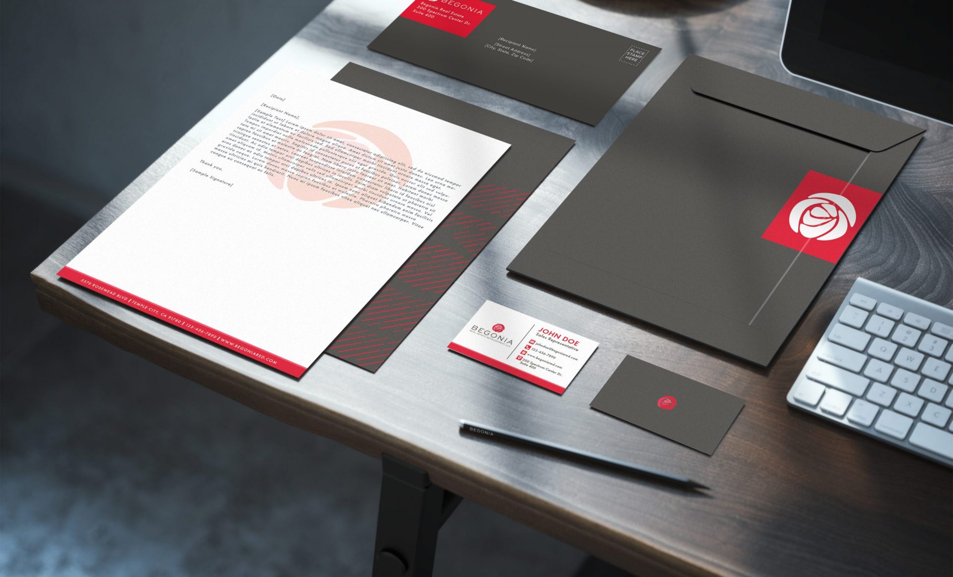 Begonia Corporate   Stationery Mockup