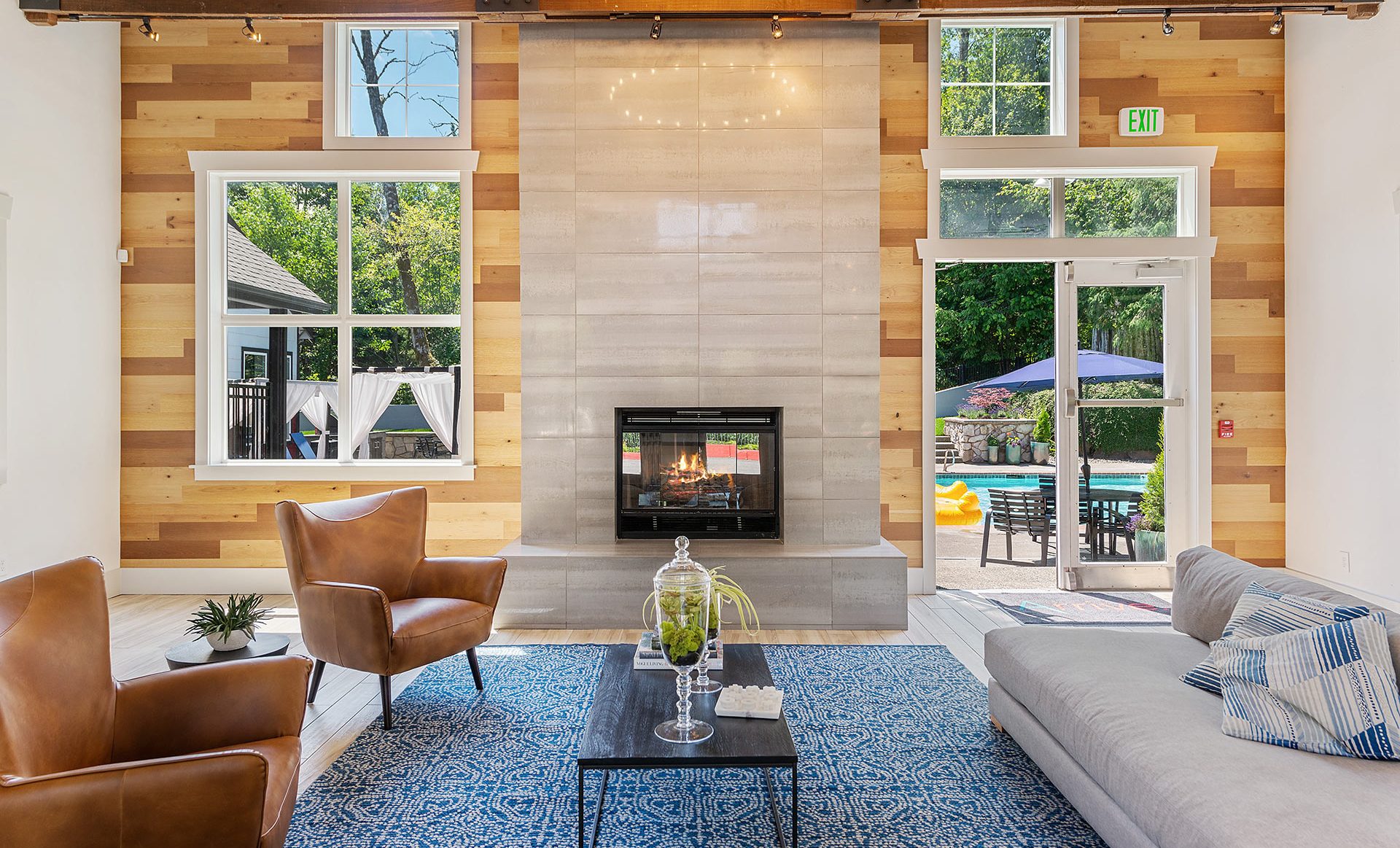 HPA Design Group Arrive North Bend Clubhouse Fireplace