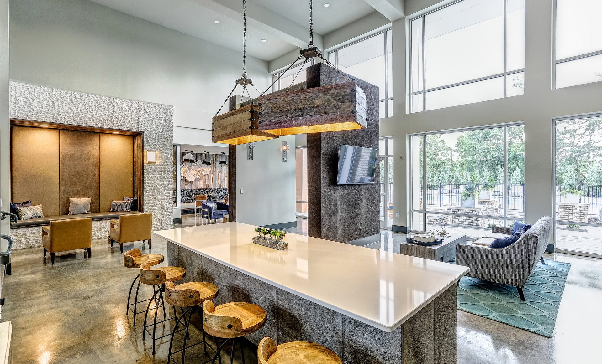 HPA Design Group The Henry at Fritz Farms Clubhouse Countertop
