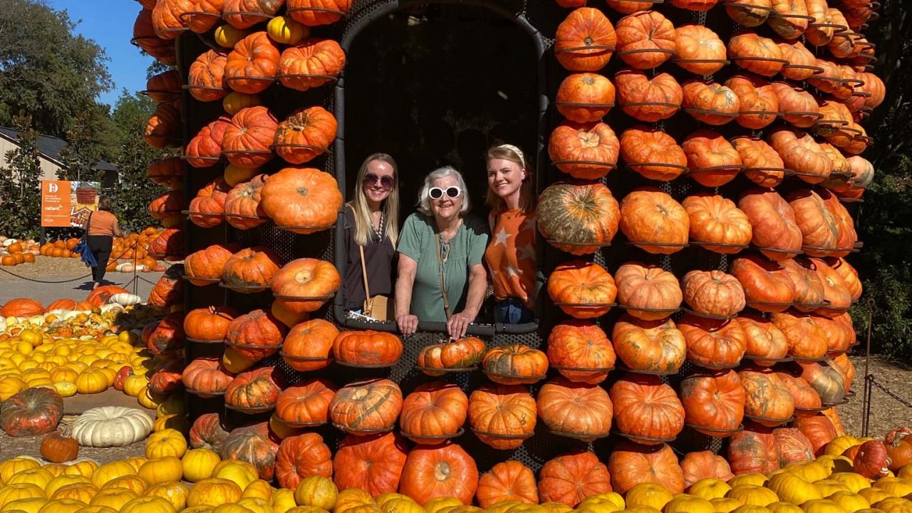 Laura + Carol + Megan Pumpkin house